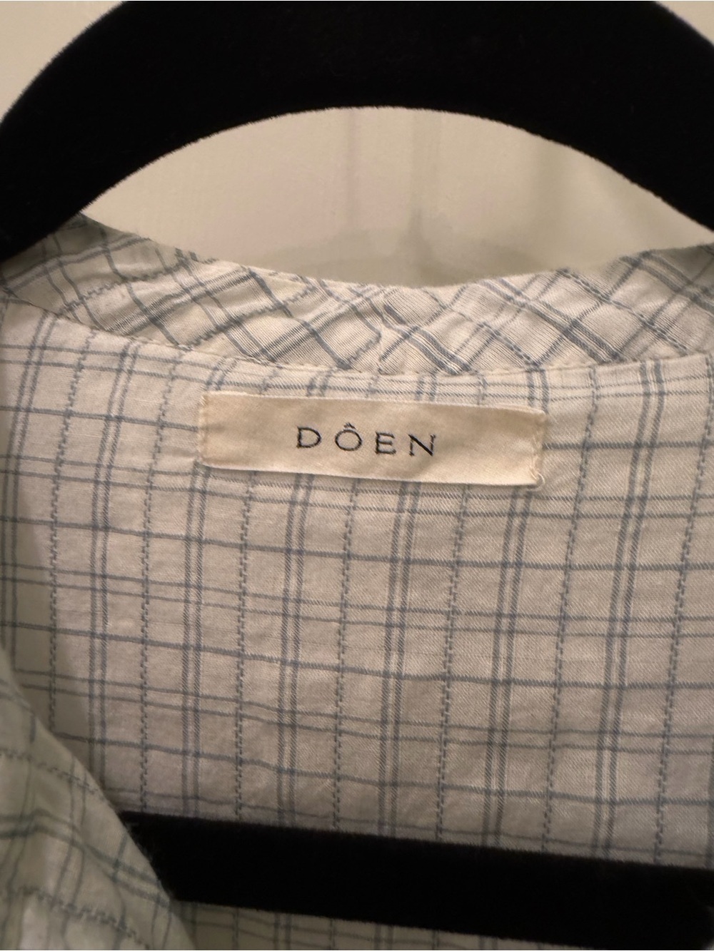 Doen Jeanette Ruffle Plaid Top Size S - Picture 5 of 7